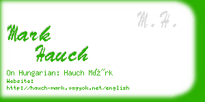 mark hauch business card